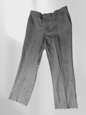 Men's Perry Ellis Gray Pin Stripe Slacks